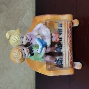 Vintage Toyo Musicbox Boy & Girl on Top of piano
